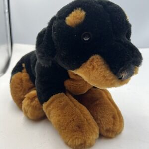 Animal Alley Toys R‎ Us Realistic Rottweiler Puppy Dog Plush Stuffed Toy 14"